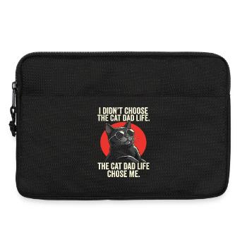 I Didn't Choose The Cat Dad Life Father - Laptop bag 13" - black - Front