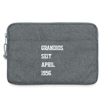 70 Birthday April 1956 - Laptop bag 13" - heather grey - Front