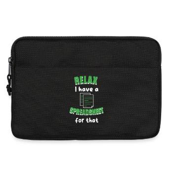 Relax I Have A Spreadsheet For That Accounting CPA - Laptop bag 13" - black - Front