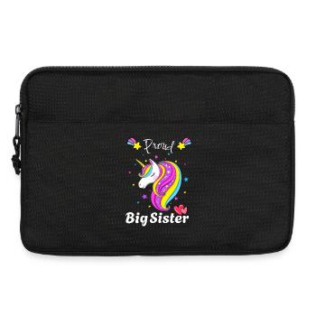 Art de la Grande Sœur Magique de la Licorne de la Nuit Étoilée - Sacoche pour ordinateur portable 13 pouces - noir - Devant