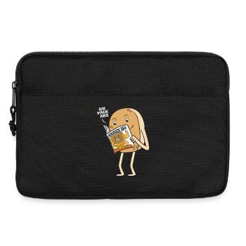 Pfannkuchen - Laptoptasche 13" - Schwarz - Vorne