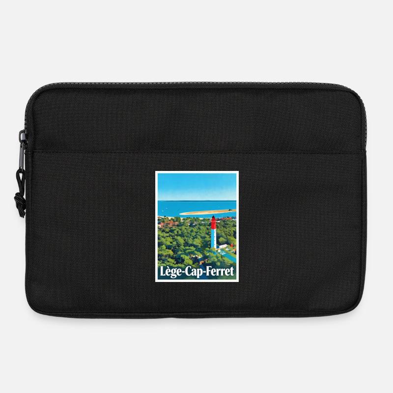 Leuchtturm Lège-Cap-Ferret Retro - Laptoptasche 13" - Schwarz