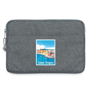 Saint-Tropez Côte d'Azur - Laptoptasche 13" - Grau meliert - Vorne