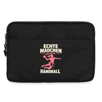 Joueuse de l’équipe du Handball Girl Club - Sacoche pour ordinateur portable 13 pouces - noir - Devant
