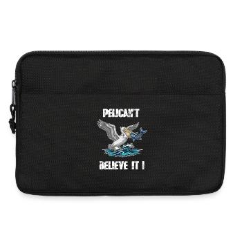 Humour Pélican Pelican't Believe It - Sacoche pour ordinateur portable 13 pouces - noir - Devant