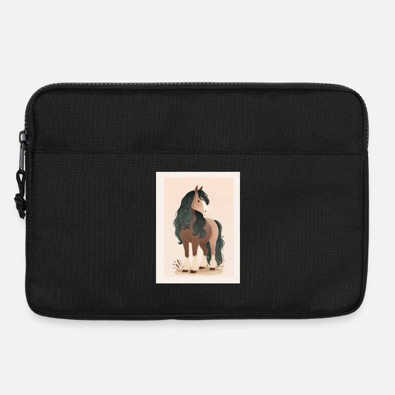 Pferd - Laptoptasche 13" - Schwarz