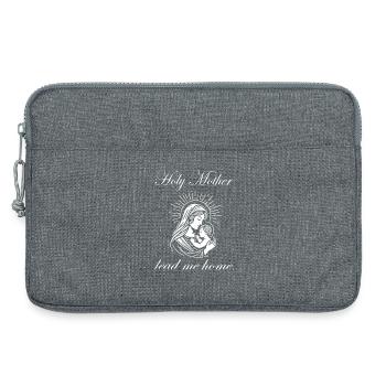 Sainte Mère Guide-moi à la maison Maria Design - Sacoche pour ordinateur portable 13 pouces - gris chiné - Devant