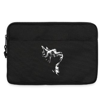 Cairn Terrier Silhouette Hunde Hund Wilsigns - Laptoptasche 13" - Schwarz - Vorne