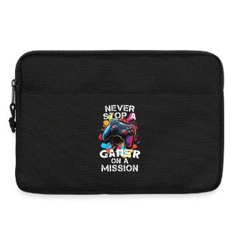 Gamer gaming enthusiast video games console funny - Laptop bag 13" - black - Front