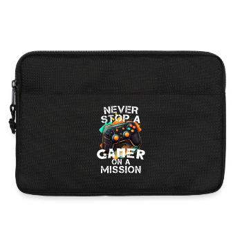 Gamer gaming enthusiast video games console funny - Laptop bag 13" - black - Front