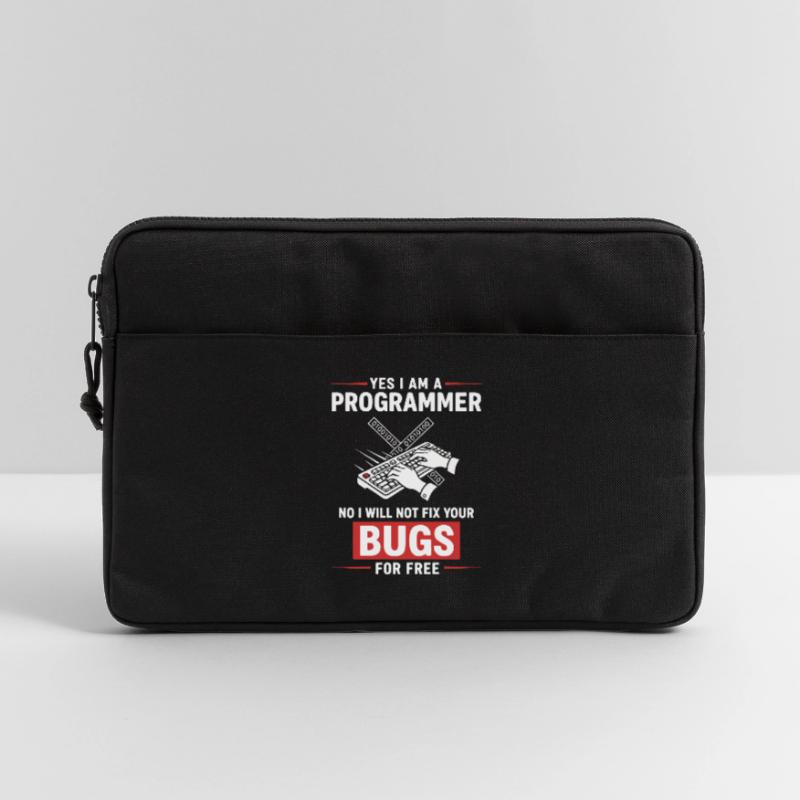 Humor Fixed Programmer No Bugs Laptop bag 13"