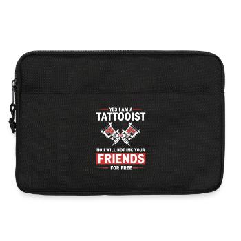 Humor-Tätowierer tätowiert nicht Freunde - Laptoptasche 13" - Schwarz - Vorne