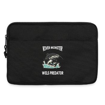 Pêche Rivière Silure Poisson Chat - Sacoche pour ordinateur portable 13 pouces - noir - Devant