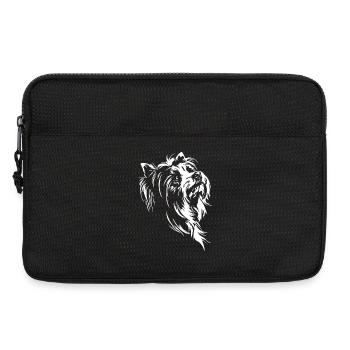 Biewer Terrier Silhouette de chien Wilsigns - Sacoche pour ordinateur portable 13 pouces - noir - Devant