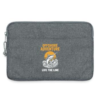 Pêche Mer Espadon Offshore Adventure - Sacoche pour ordinateur portable 13 pouces - gris chiné - Devant