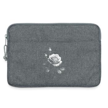 Roses - Laptop bag 13" - heather grey - Front