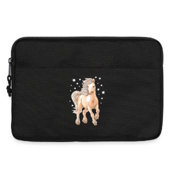 Horse Pony - Laptop bag 13" - black - Front