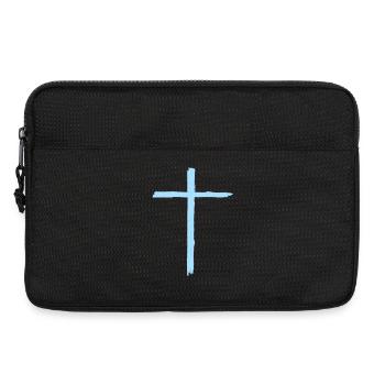 Jésus-Christ Croix du christianisme - Sacoche pour ordinateur portable 13 pouces - noir - Devant