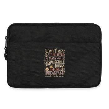 Alice Fantasie Zitat – "Impossible" (Unmöglich) - Laptop bag 13" - black - Front