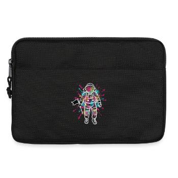 Space Astronaut Scribble Doodles Color - Laptop bag 13" - black - Front