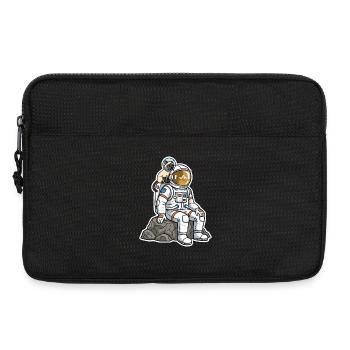 Siamese Cat Astronaut Space Companion - Laptop bag 13" - black - Front