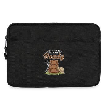 Camping Hiking Equipment My Gear Is Ready - Laptop bag 13" - black - Front