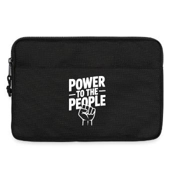 Macht für das Volk - Laptoptasche 13" - Schwarz - Vorne