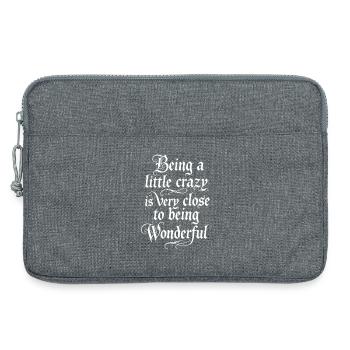 Small madness, big miracle - Laptop bag 13" - heather grey - Front