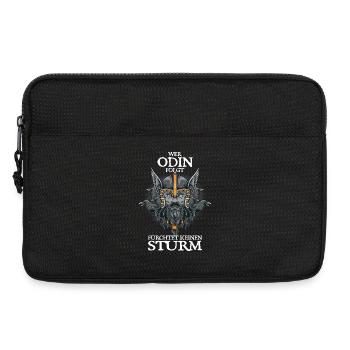 Wer Odin folgt fürchtet keinen Sturm - Laptoptasche 13" - Schwarz - Vorne