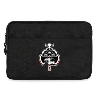 Viking Shield Runes Celtic Knotwork Mascot - Laptop bag 13" - black - Front