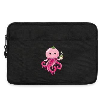 Méduse matcha de Kawaii mignonne - Sacoche pour ordinateur portable 13 pouces - noir - Devant