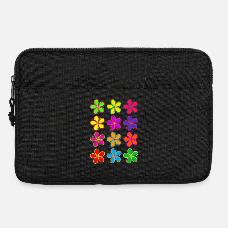 Gänseblümchen-Blumen - Laptoptasche 13" - Schwarz
