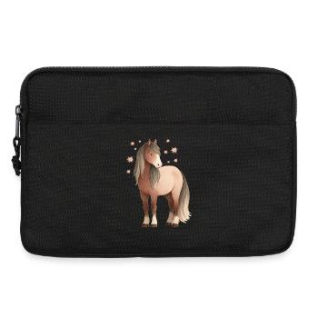 Étoiles de cheval - Sacoche pour ordinateur portable 13 pouces - noir - Devant