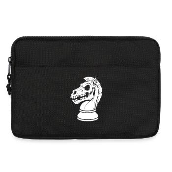 Schach Springer Skelett Dark Chess Design - Laptoptasche 13" - Schwarz - Vorne