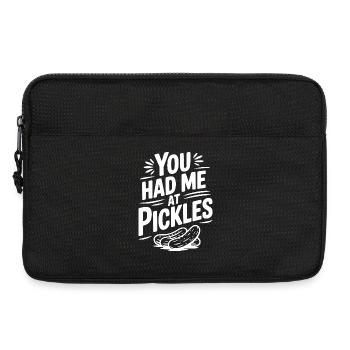 You Had Me at Pickles - Laptop bag 13" - black - Front