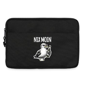 Drôle de dicton : bière mouette du nord de l’Allemagne - Sacoche pour ordinateur portable 13 pouces - noir - Devant
