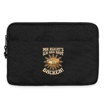 Mir Reicht's Ich Geh Brot Backen - Laptoptasche 13" - Schwarz - Vorne