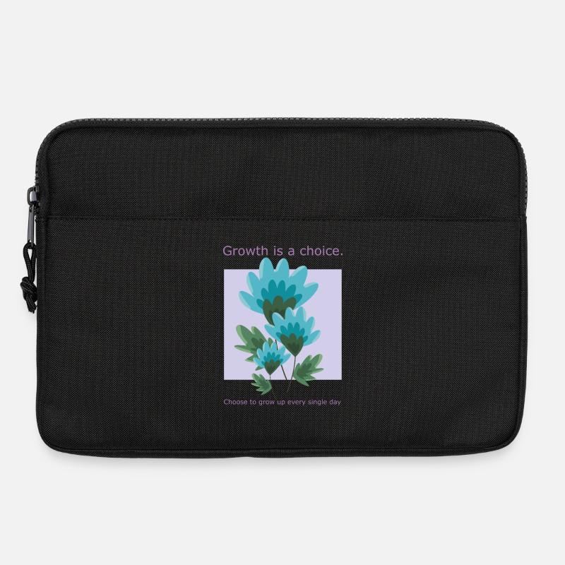 Growth is a choice - Laptop bag 13" - black