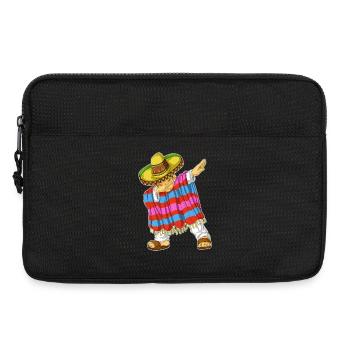 Dabbing Mexican Man Shirt - Laptoptasche 13" - Schwarz - Vorne