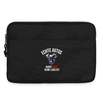 Lustiges Geschenk für Verbrenner Fans - Laptoptasche 13" - Schwarz - Vorne