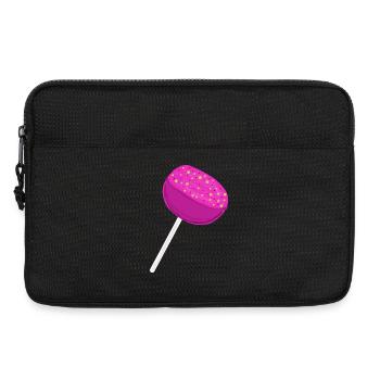 Pink Süßigkeiten Lolli Kinder Kind  - Laptoptasche 13" - Schwarz - Vorne