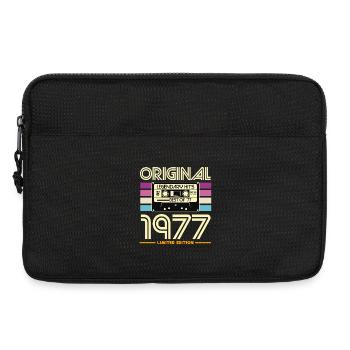 Original 1977 Retro Cassette - Laptop bag 13" - black - Front
