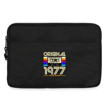 Original 1977 Retro Cassette - Laptop bag 13" - black - Front