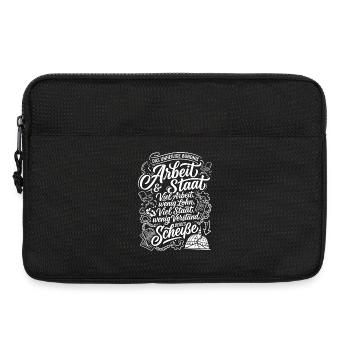 Arbeit und Staat Das Unheilige Bündnis - Laptoptasche 13" - Schwarz - Vorne