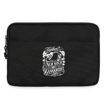 Teuer Tanken - Ironisches Benzin Design - Laptoptasche 13" - Schwarz - Vorne