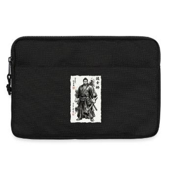 Samurai Handwerker Ukiyo-e Saugnapf Werkzeug - Laptoptasche 13" - Schwarz - Vorne