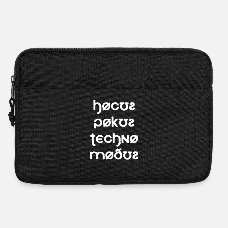 Hocus Pocus Techno Modus Font - Laptoptasche 13" - Schwarz