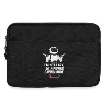 Power Saving Mode Robot - Laptop bag 13" - black - Front