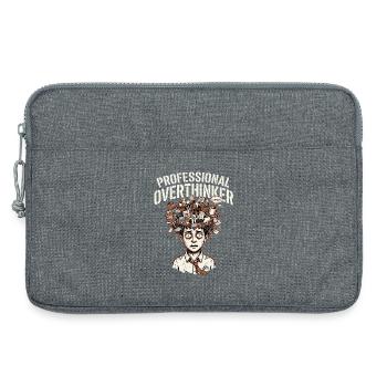 professional overthinker - Laptop bag 13" - heather grey - Front