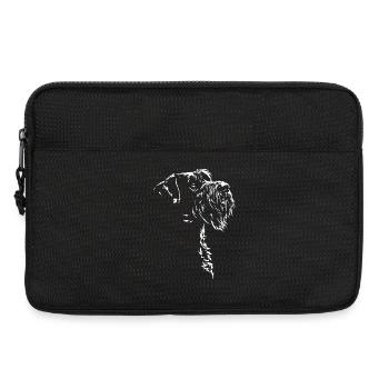 Silhouette de Schnauzer géant Chien Wilsigns - Sacoche pour ordinateur portable 13 pouces - noir - Devant
